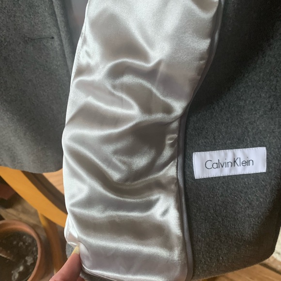 🔥Calvin Klein (wool/pol/cashmere) Pea Coat - Picture 12 of 13